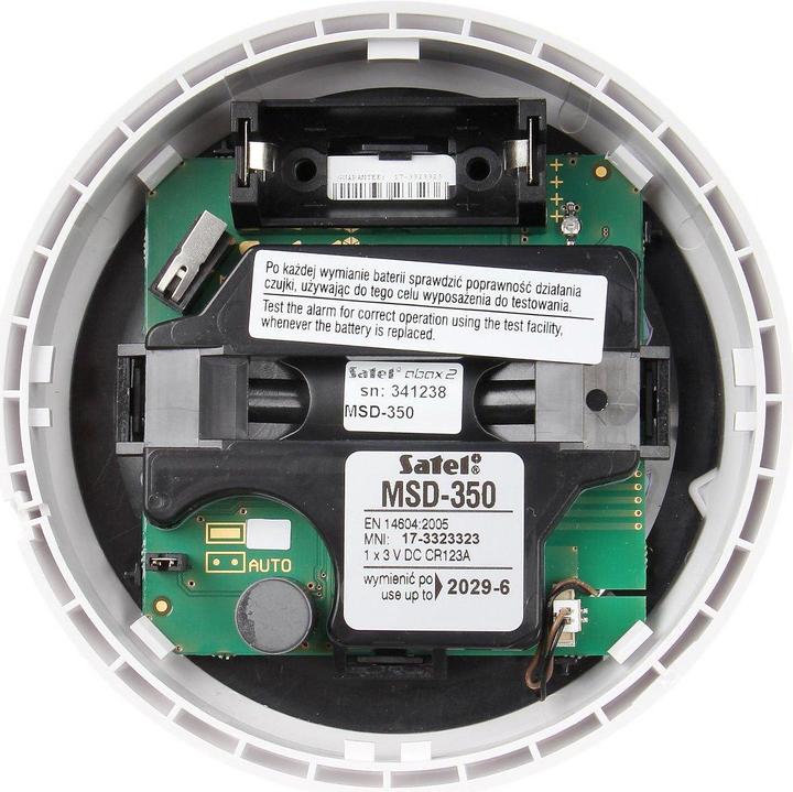 Actual product image Satel Wireless Smoke Sensor Msd-350