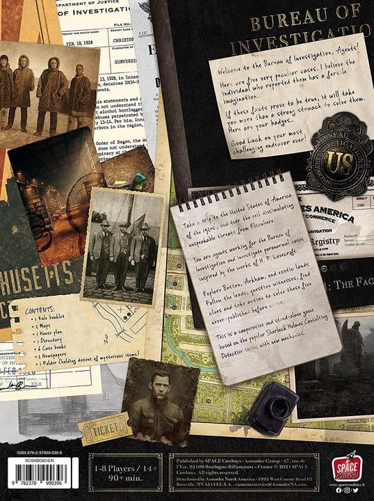 Produktbild Asmodée Bureau of Investigation: Investigations in Arkham & Elsewhere (Englisch, 1 - 8 Spieler)