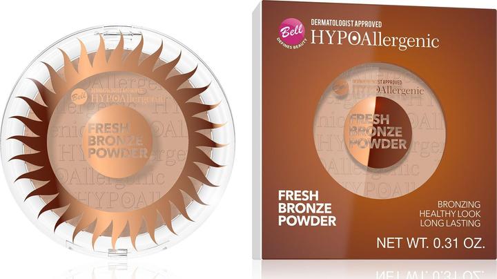 Actual product image Bell Cosmetics Hypoallergenic Fresh Bronze Bronzing Powder No.01 1vnt