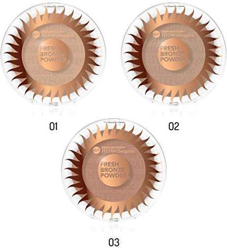 Actual product image Bell Cosmetics Hypoallergenic Fresh Bronze Bronzing Powder No.01 1vnt