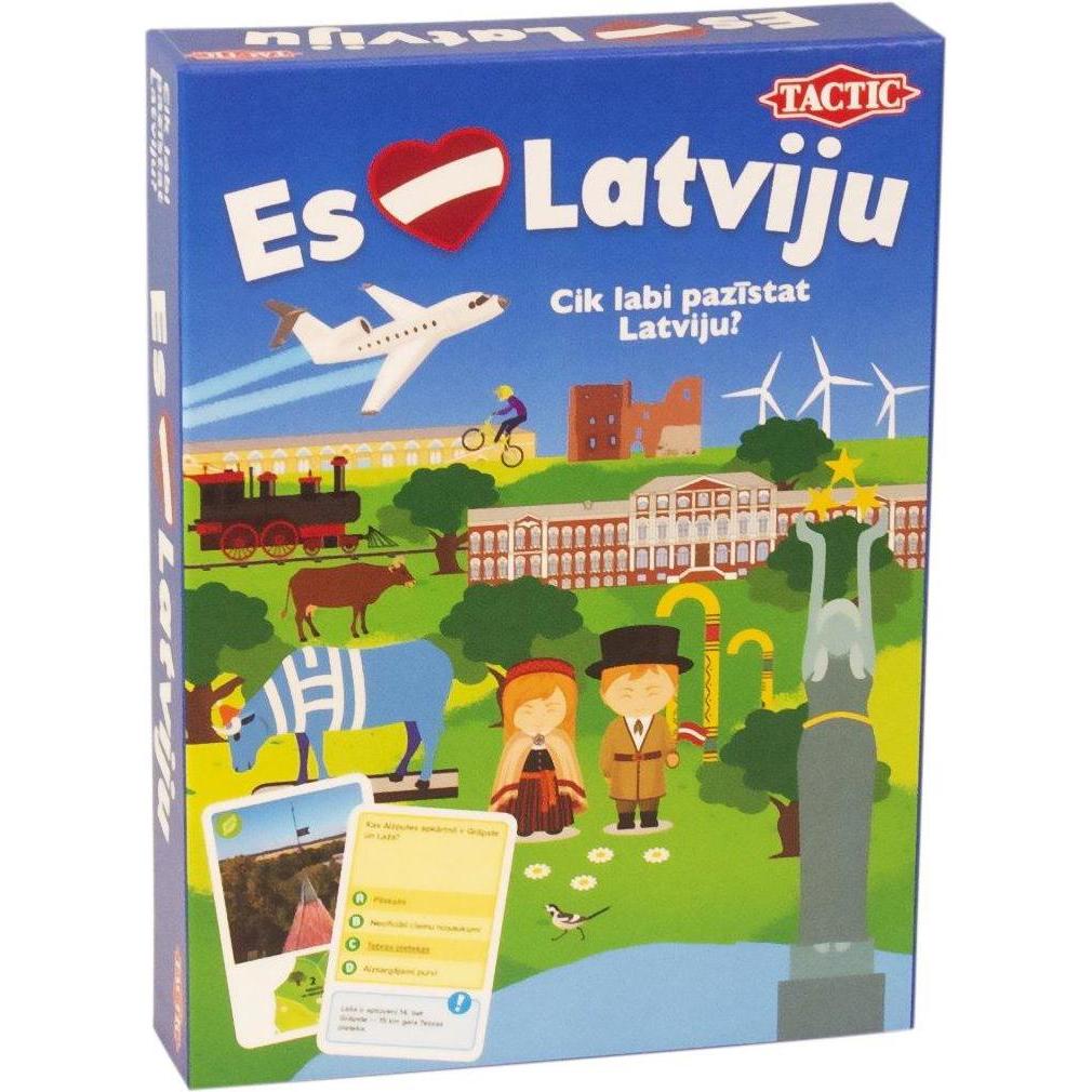 Tactic TACTICS Board Game "I Love Latvia" (Deutsch)