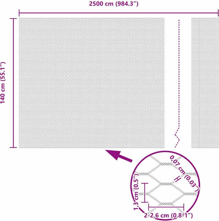 Produktbild vidaXL Hexagonzaun
