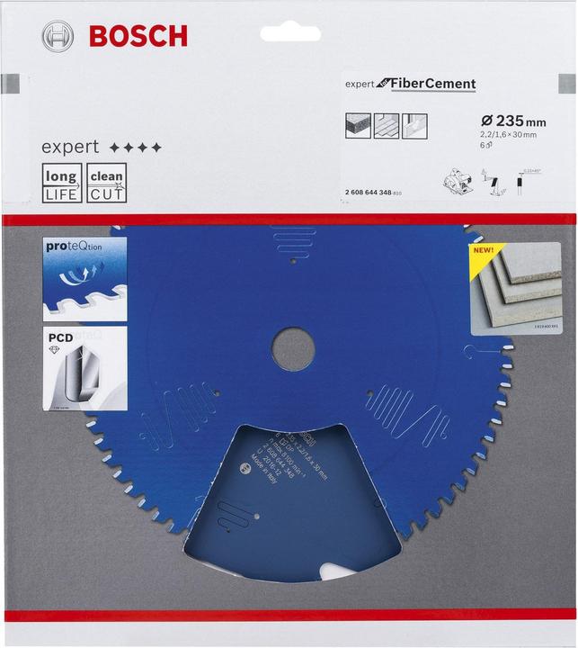 Actual product image Bosch Professional Zubehör Circular saw blade Expert for Fibre Cement, 235 x 30 x 2.2 mm, 6
