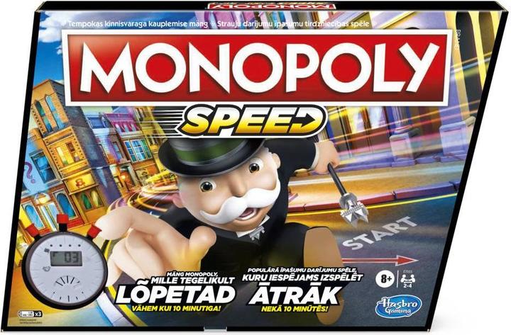 Produktbild Monopoly HASBRO Fast Game, EE / LV (Englisch, Lettisch)
