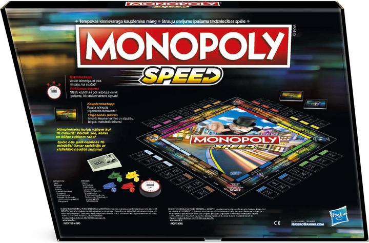 Produktbild Monopoly HASBRO Fast Game, EE / LV (Englisch, Lettisch)