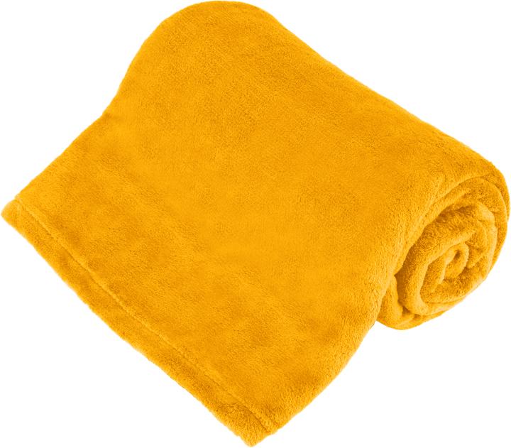 Produktbild Teesa Fleece blanket 150x200 cm - yellow (150 x 200 cm)