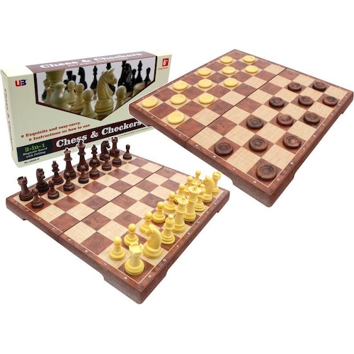 Nenurodyta 2 in one magnetic chess and checkers