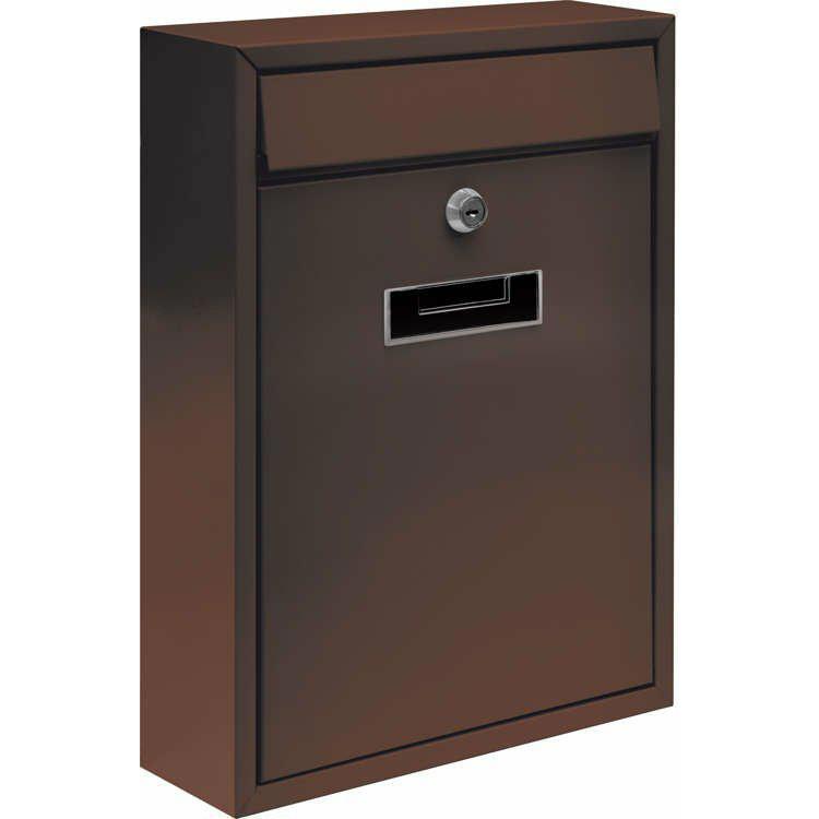 Toya, Briefkasten, VOREL Mailbox 360 x 260 x 80mm BROWN 78557