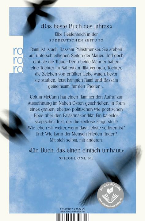 Produktbild Apeirogon (Deutsch, Colum McCann, 2022)