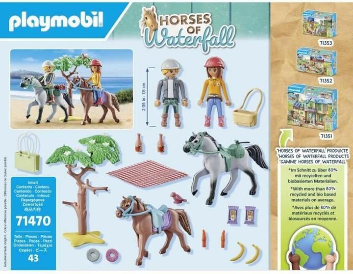 Actual product image Playmobil Reitausflug an den Strand mit Amelia und Ben (71470, Playmobil Horses of Waterfall)