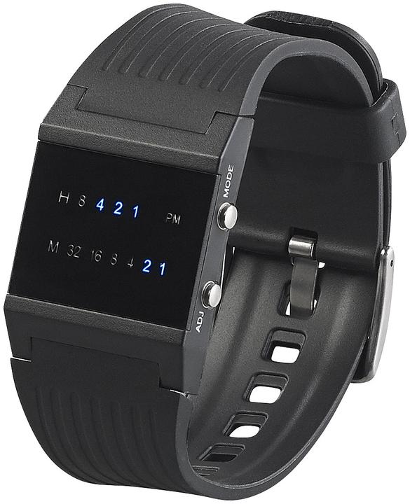 Actual product image St. Leonhard Binary wrist watch "Future Line" for men (Digital watch)