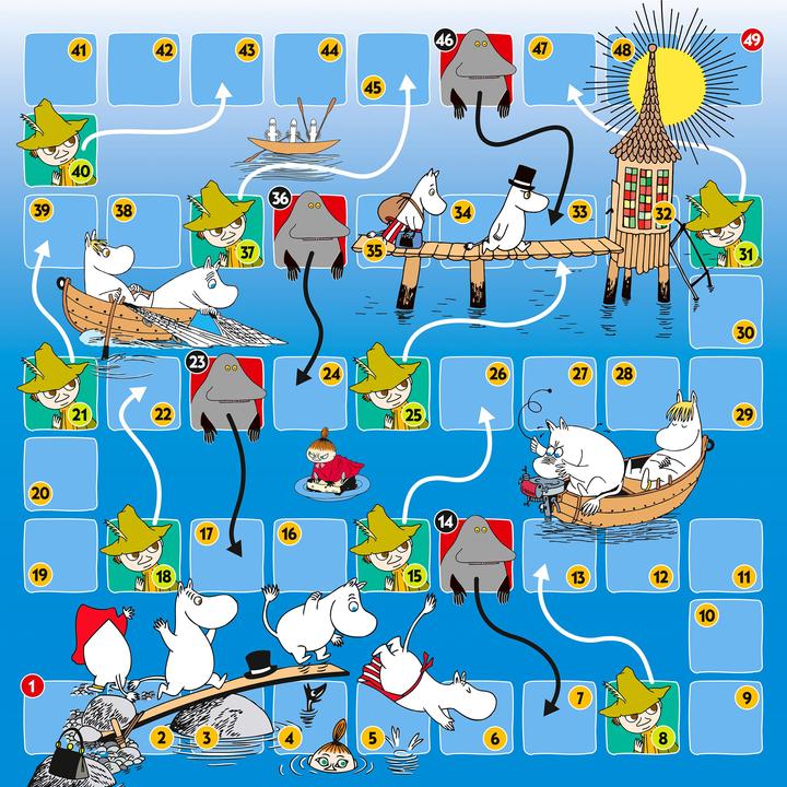 Produktbild Trefl MOOMIN Muminas snakes&ladders