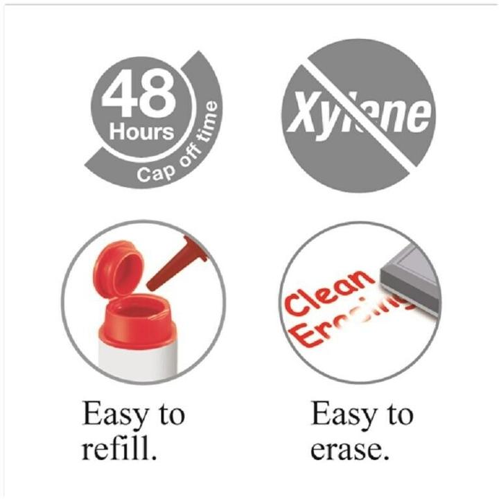 Image du produit Faber-Castell Marker Whiteboard W20 rot 10 Stück (Rouge, 2 mm, 10 x)