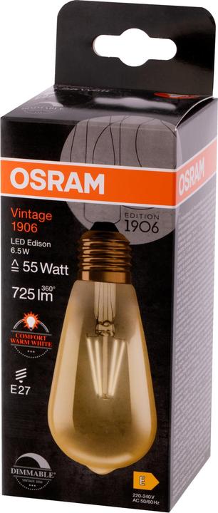 Image du produit Ledvance Lampe LED vintage (E27, 725 lm, 1x)