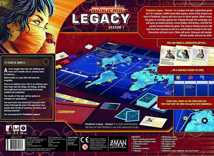 Produktbild Man.Wand Pandemic Legacy: Season 1 (Englisch)