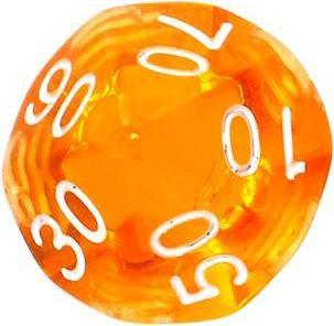 Produktbild Rebel RPG Dice Set - Crystal - Oranžinis