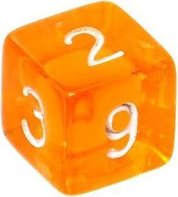 Produktbild Rebel RPG Dice Set - Crystal - Oranžinis