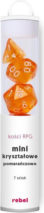 Produktbild Rebel RPG Dice Set - Crystal - Oranžinis