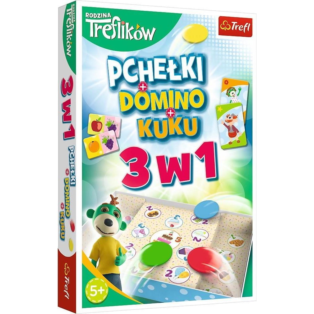 Trefl Game Trefliki 3 in 1 Pchełki Domino Kuku (Litauisch)