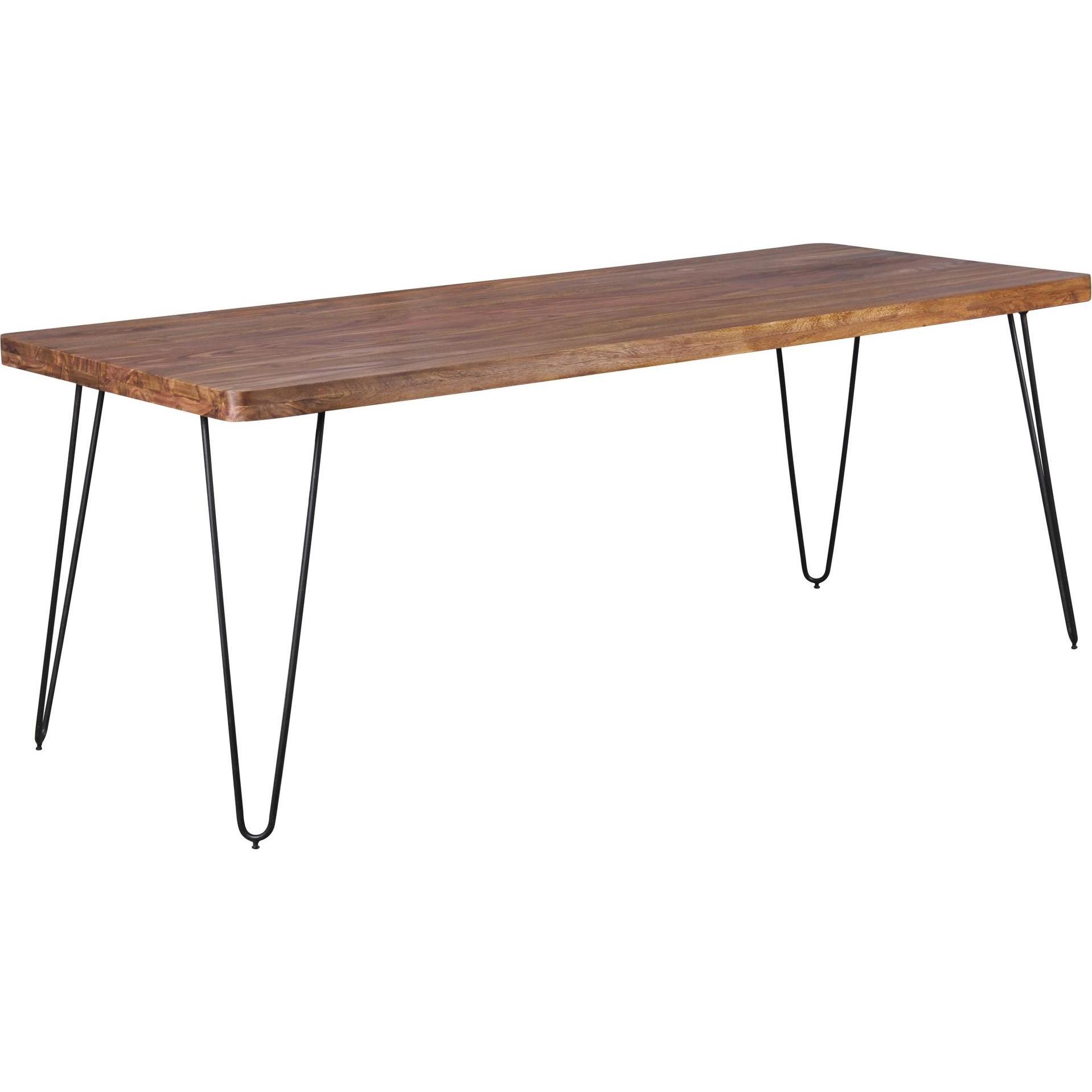 FineBuy, Esstisch, Esstisch Braun (80 x 120 x 76 cm)