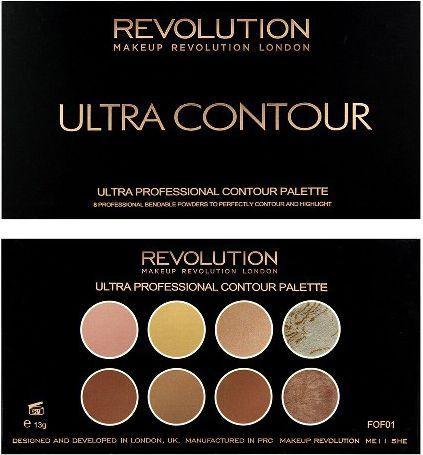 Produktbild Makeup Revolution Ultra Contour Palette Face modeling set 13g (Bronzer, Highlighter, 13 g)