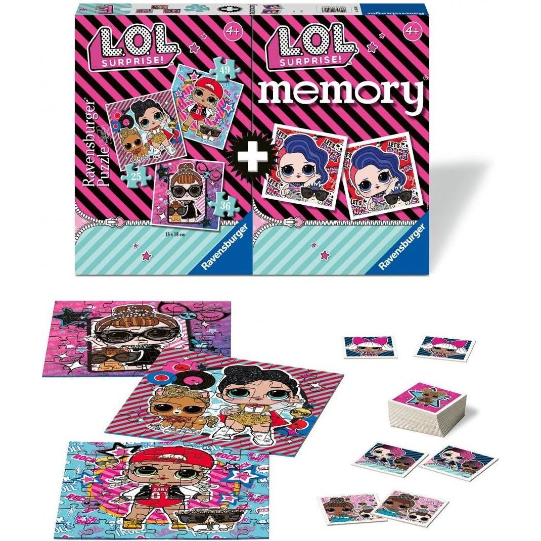 Thumbnail - Ravensburger 3 Jigsaw and Memory Game LOL, 20549 (36 Teile)