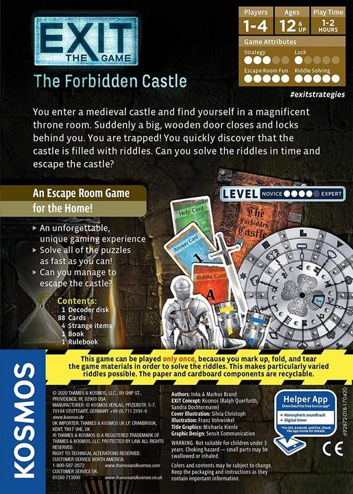 Actual product image Kosmos Exit: The Game - The Forbidden Castle (English)