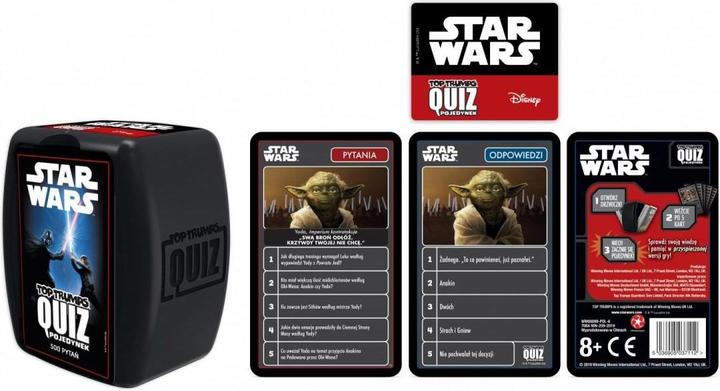 Immagine prodotto Winning Moves Movimenti vincenti Gioco Top Trumps Quiz Duello di Guerre Stellari (Polacco)