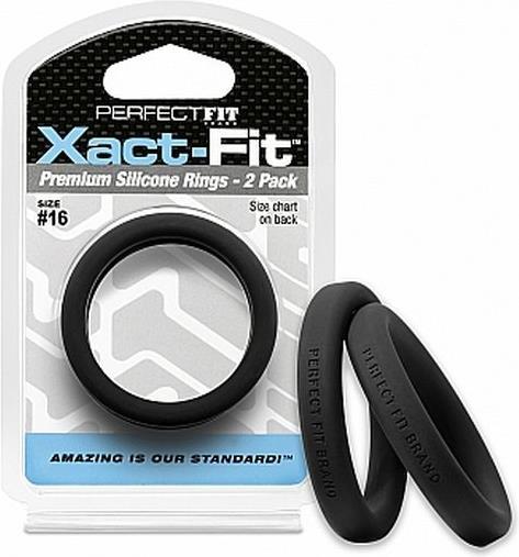 Actual product image PerfectFitBrand #16 Xact-Fit Cockring 2-Pack (4.10 cm)