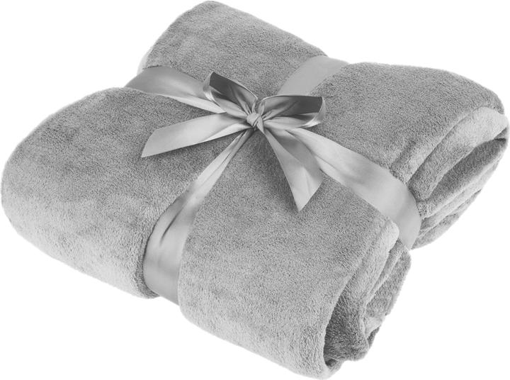 Image du produit Teesa Couverture polaire 200x220 cm - gris (200 x 220 cm)
