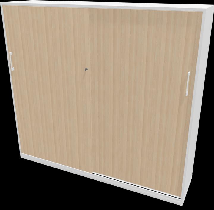 Eschendekor sandbeige mit Struktur, Weiss
