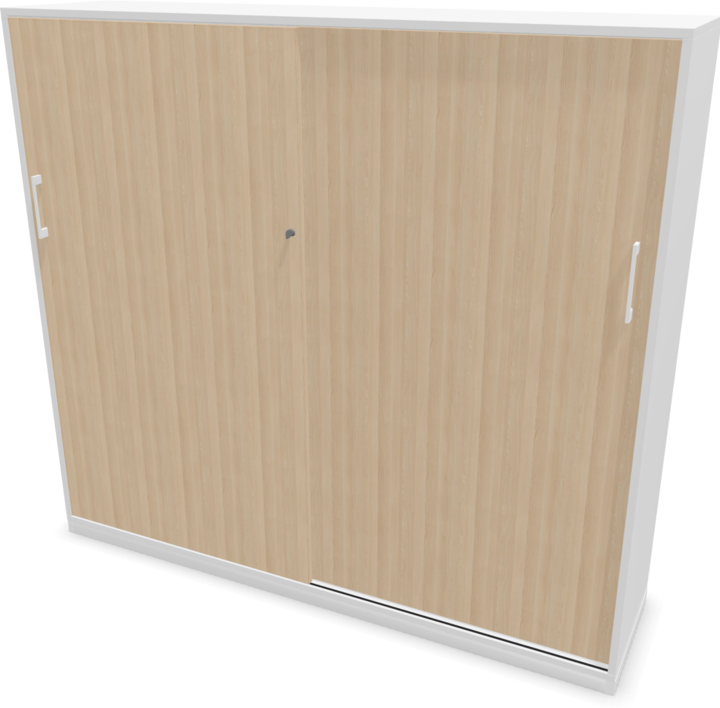 Décor de frêne beige sable avec structure, Blanc