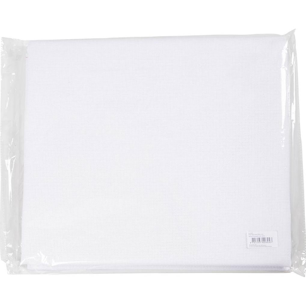 Creativ Company Aida Fabric, Filato + Lana, Bianco