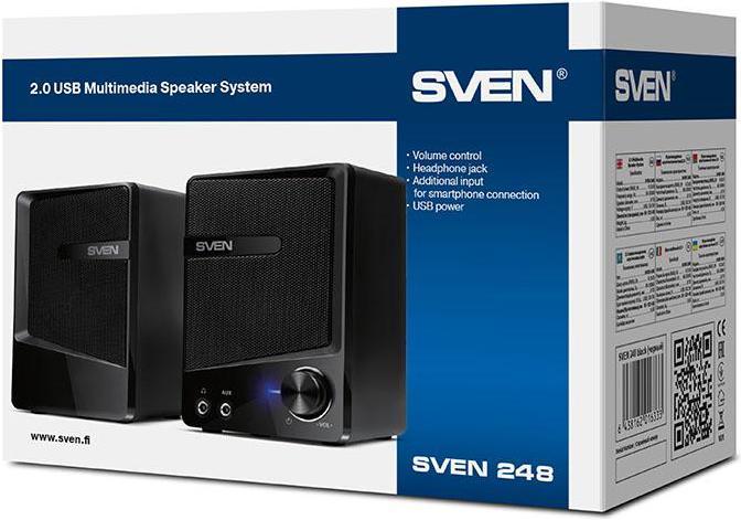 Produktbild Sven Speakers 248, black (USB), SV-016333