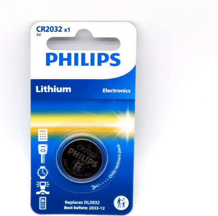 Produktbild Philips Minicells Battery CR2032/01B, Single-use battery, CR2032, Lithium, 3 V, 1 pc(s), 10 year(s) (1 Stk., CR2032, 210 mAh)