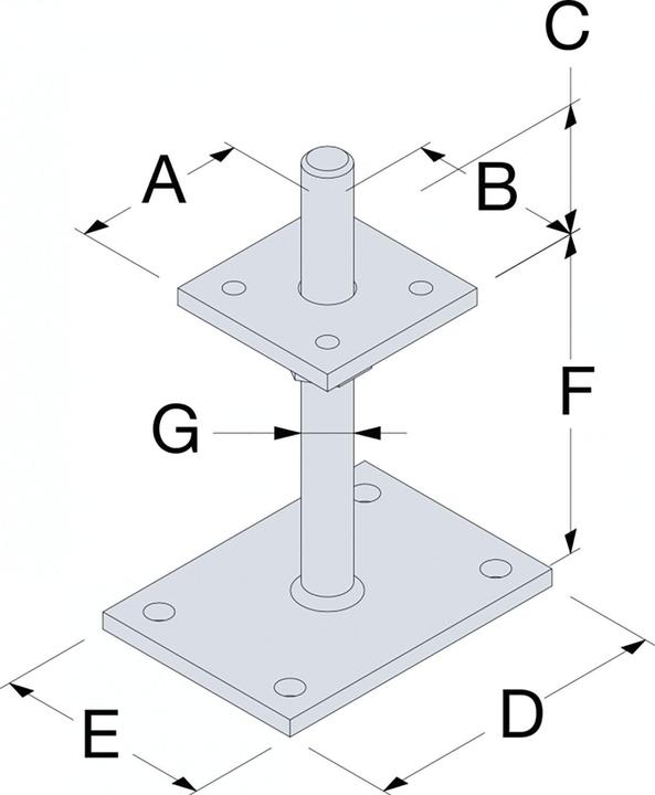 Actual product image Simpson Sst Support foot (Support foot, 1 pcs.)