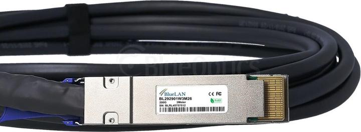 Produktbild BlueLAN Dell Networking YGRXR kompatibles DAC 200GBASE-CR4 QSFP-DD BL292901W0.5M26