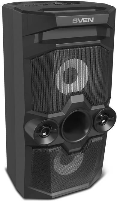 Produktbild Sven Speaker PS-650, juodas, power output 2x25W (RMS), TWS, Bluetooth, FM, USB, Micro SD, LED-displa (10 h, Akkubetrieb)