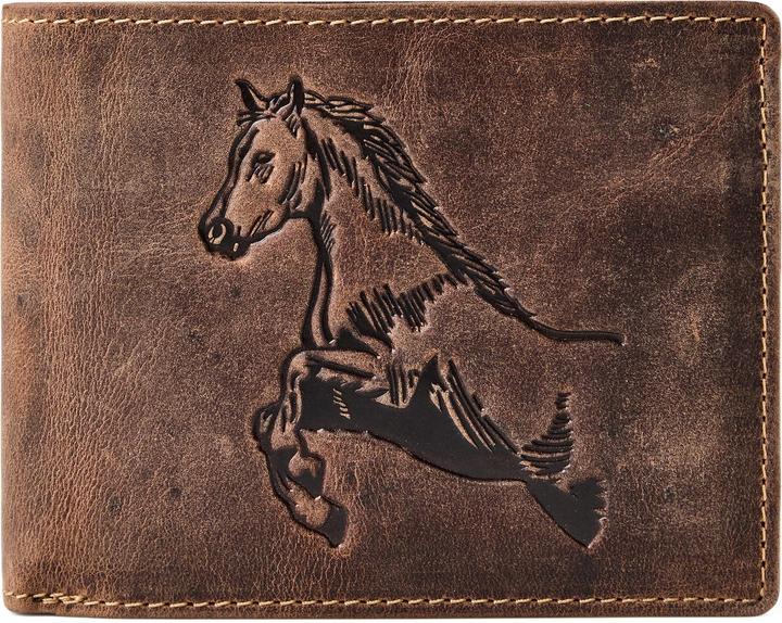 Produktbild Greenburry Horse Geldbörse Leder 12 cm