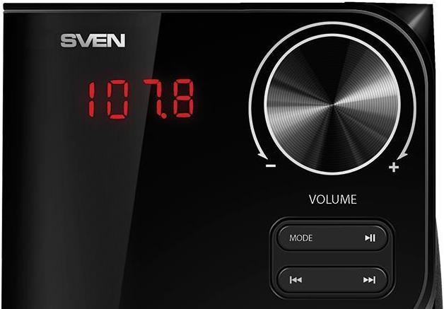 Productafbeelding Sven MS-305, 2.1 luidsprekers, FM, Bluetooth, USB/SD, LED Ekranas, RC-eenheid, uitgangsvermogen 40W (20