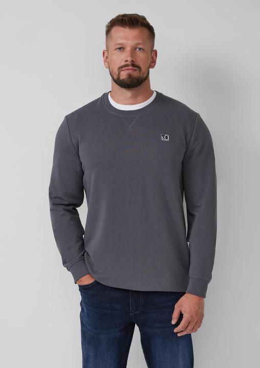 Produktbild s.Oliver Sweatshirt Sweatshirt aus Baumwollmix mit Crew Neck (XXL)