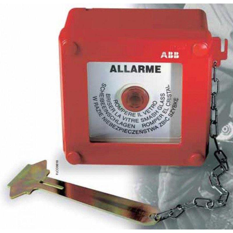 ABB, Gefahrenmelder, Fire switch with hammer 13183