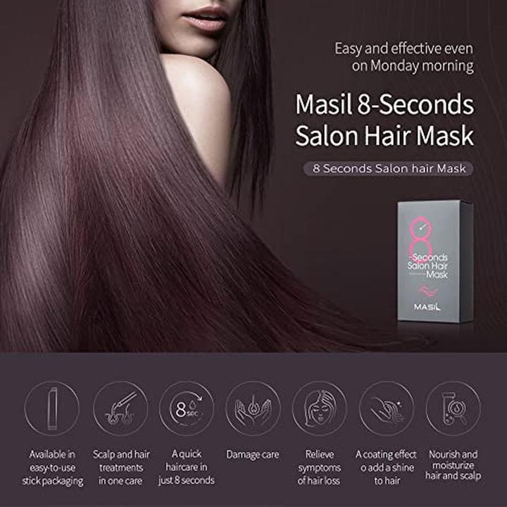 Immagine prodotto Masil 8 Seconds Salon Hair Mask - Smoothing Hair Mask (160 ml)