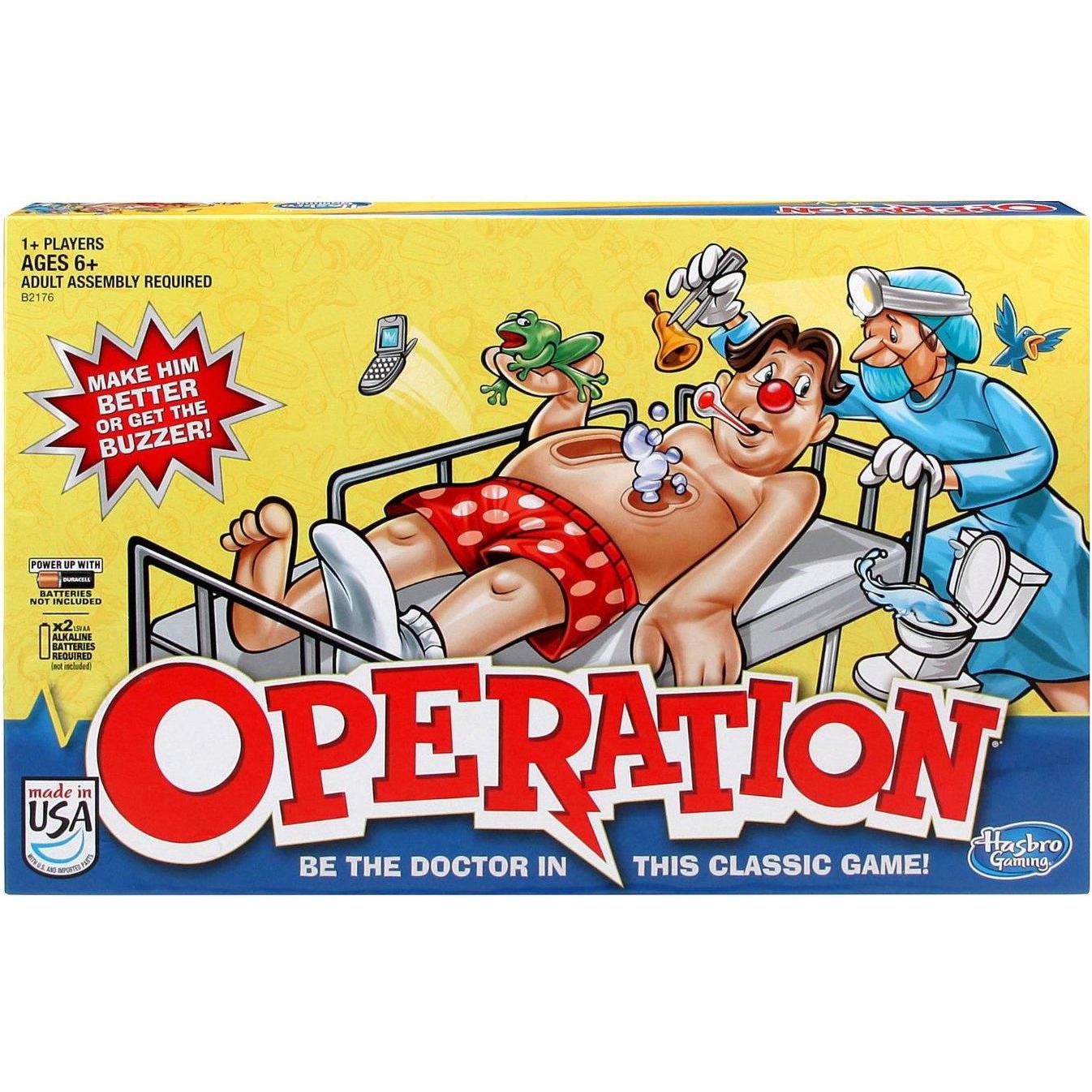 Hasbro Gaming GAMING žaidimas Classic Operation, B2176127 (Englisch)
