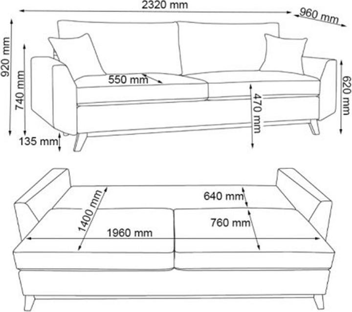 Actual product image VitaliSpa Sidney (Sofa bed)