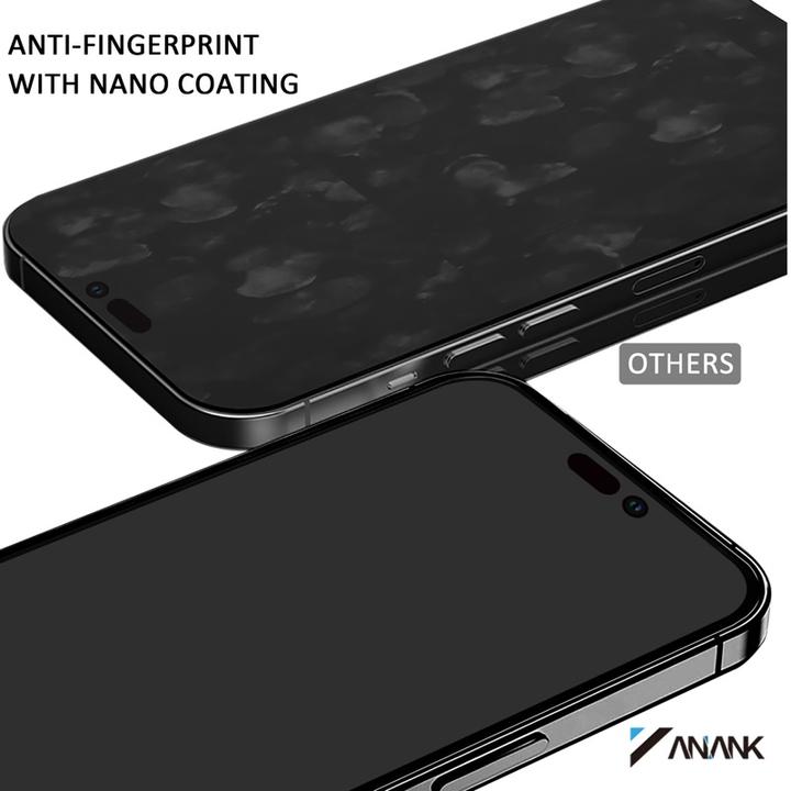 Actual product image Anank 2.5D Transparent Privacy (Korean LG Privacy Glue) armoured glass for iPhone 16 (1 Piece, Apple iPhone 16)