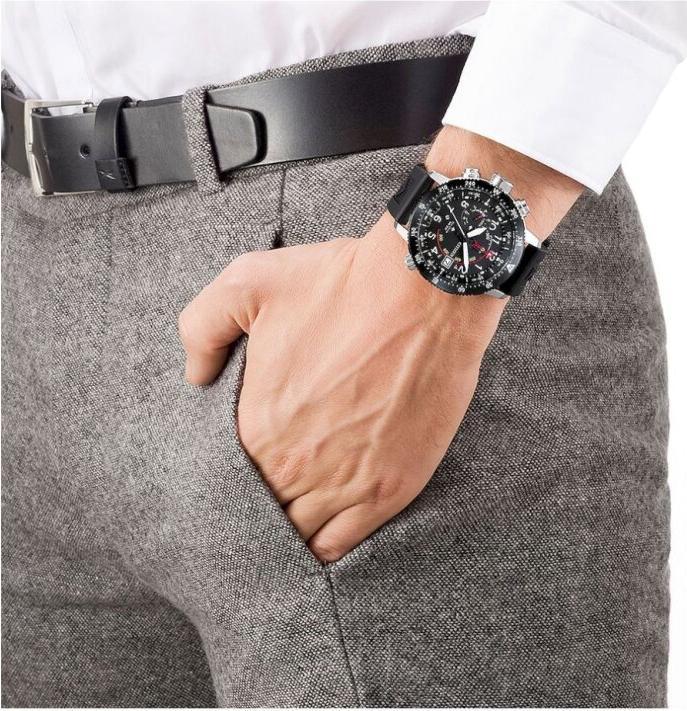 Actual product image Citizen Promaster BN4044-15E Horloge - Rubber - Zwart - 45 mm (Analogue wristwatch, 46 mm)