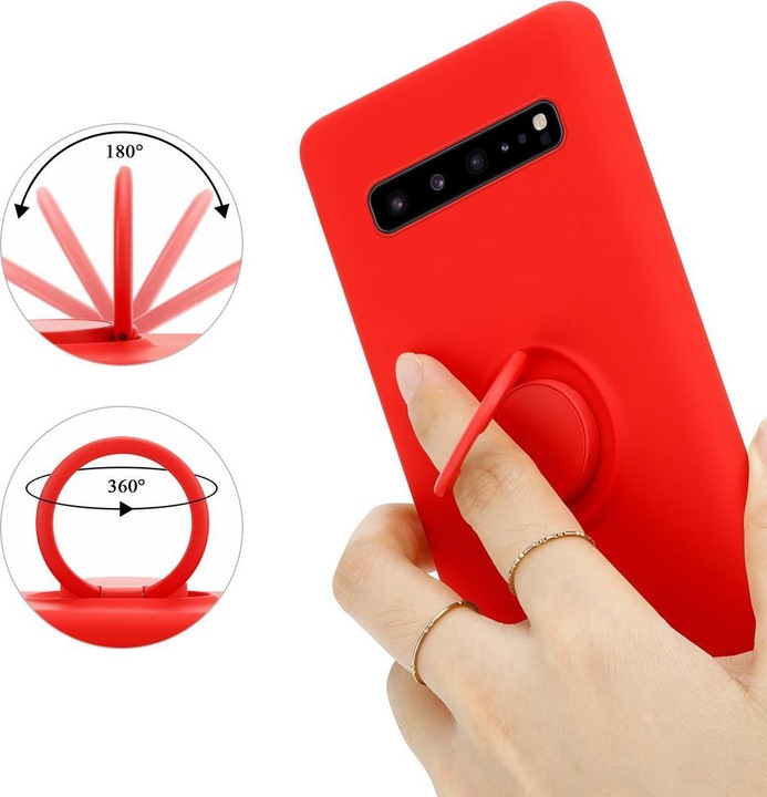 Actual product image Cadorabo TPU Liquid Ring Silicone Case Cover (Samsung Galaxy S10 5G)