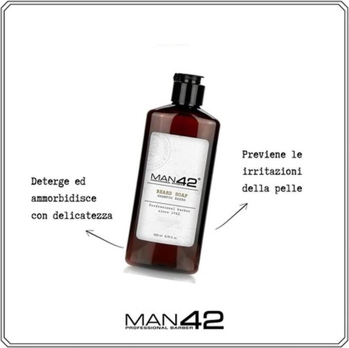 Produktbild Man 42 Professionelles Bartshampoo Bartseife 200ml (200 ml)