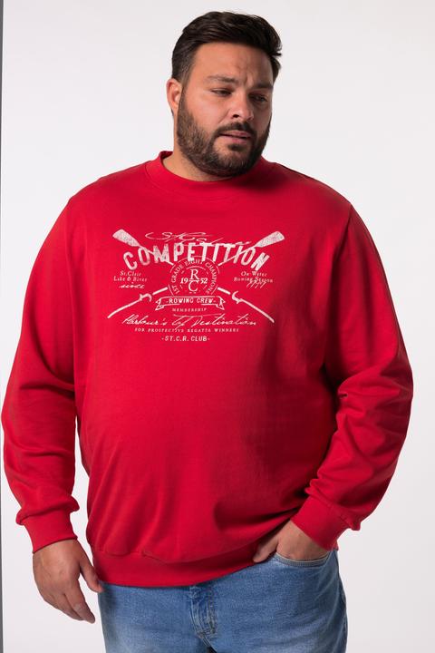 Produktbild Men+ Sweatshirt, Rundhals, grosser Druck (4XL)